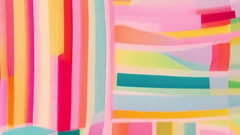 Colorful Abstract Geometric Pastel Artwork Dynamic Visual