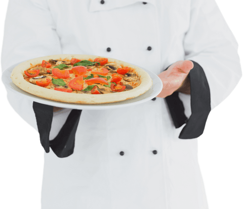chef presenting delicious pizza on transparent background - Download Free Stock Videos Pikwizard.com
