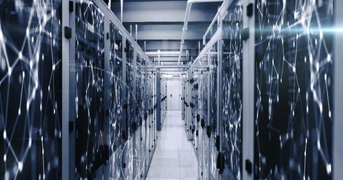 Data Processing in Advanced Server Room - Download Free Stock Images Pikwizard.com
