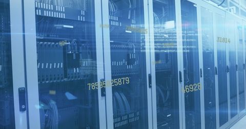 Digital Data Processing Over High-Tech Computer Servers - Download Free Stock Images Pikwizard.com
