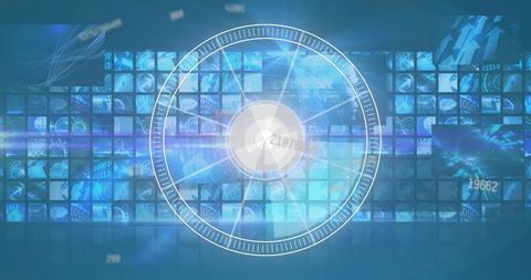 Futuristic HUD Interface with Digital Screens and Rising Numbers - Download Free Stock Images Pikwizard.com