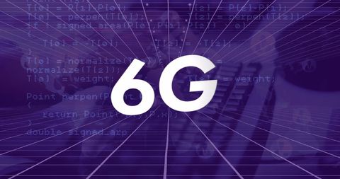 6G Technology Concept with Digital Data Overlay - Download Free Stock Images Pikwizard.com
