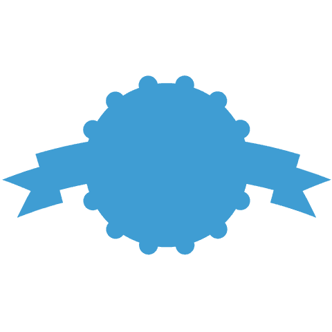 vector badge with ribbon on transparent background for custom designs - Download Free Stock Videos Pikwizard.com