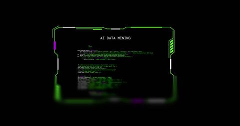digital ai data mining code interface on futuristic screen - Download Free Stock Images Pikwizard.com