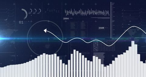 Global Financial Data Interaction and Digital Analytics - Download Free Stock Images Pikwizard.com