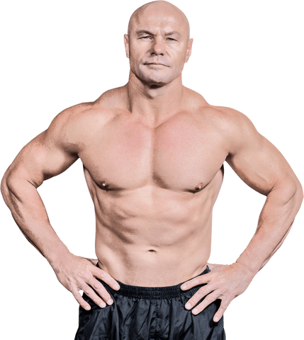 bald muscular man standing with hands on hips on transparent background - Download Free Stock Videos Pikwizard.com