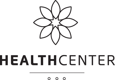 Healthcare Logo Concept with Abstract Flower on Transparent Background