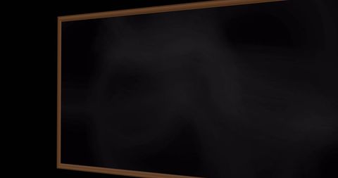 Blank Blackboard with Wooden Frame on Dark Background - Download Free Stock Images Pikwizard.com