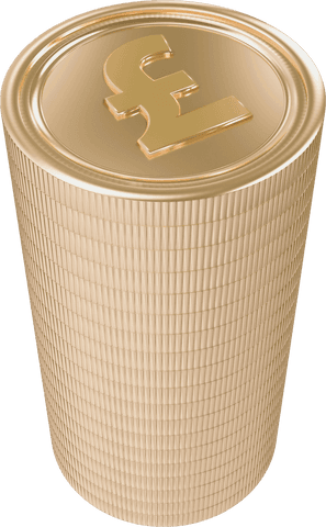 transparent stack of coins with pound symbol for financial concepts - Download Free Stock Videos Pikwizard.com