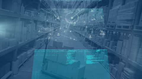 Data Overlay on Warehouse Aisle for Digital Inventory Management