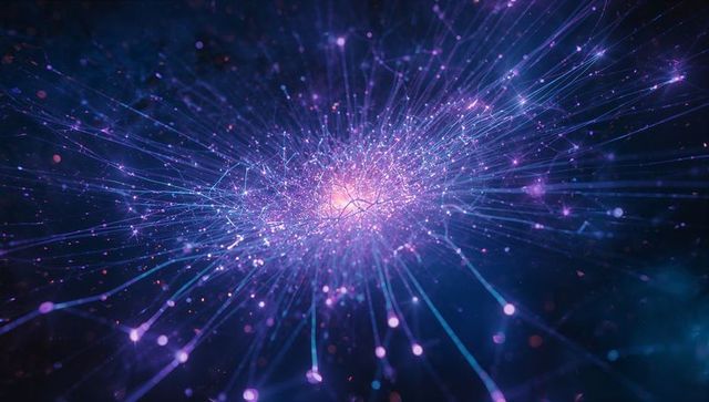 Expanding Cosmic Energies in Vibrant Digital Art