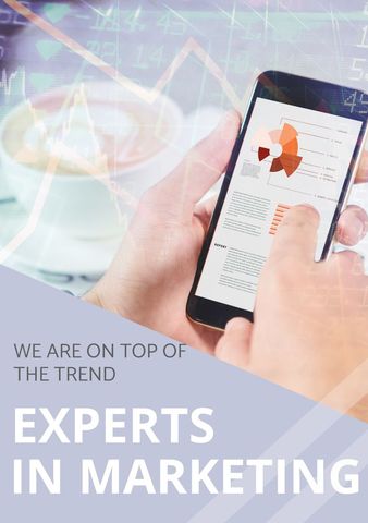 Digital Marketing Expertise with Data Analytics Overlay - Download Free Stock Templates Pikwizard.com