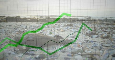 Marine life relaxation with economic graph overlay