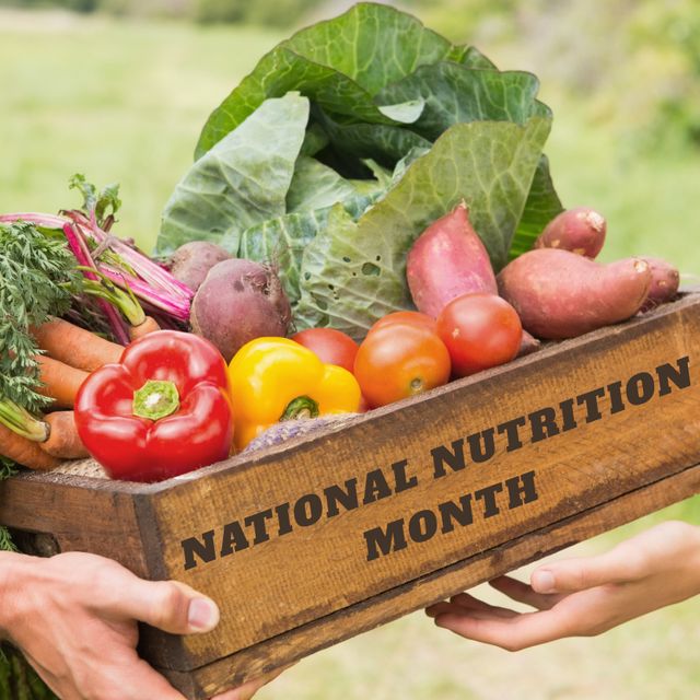 Celebrating National Nutrition Month with Fresh Vegetables - Download Free Stock Templates Pikwizard.com