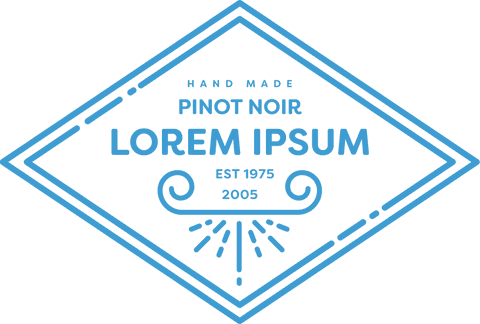 transparent blue wine label with stylish typography elements design - Download Free Stock Videos Pikwizard.com