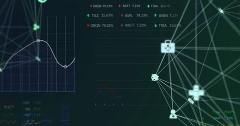 Healthcare and Finance Synergy with Data Visualization - Download Free Stock Images Pikwizard.com