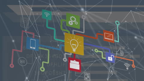 Innovative Digital Network Technology Interface Concept