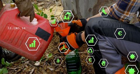 Augmented reality technology in fuel management on petroleum day