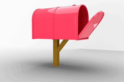 pink mailbox digital illustration on transparent background - Download Free Stock Videos Pikwizard.com