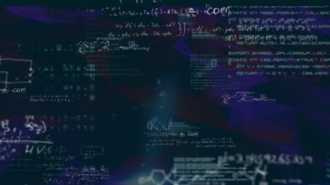 Futuristic Digital Code with Binary Background