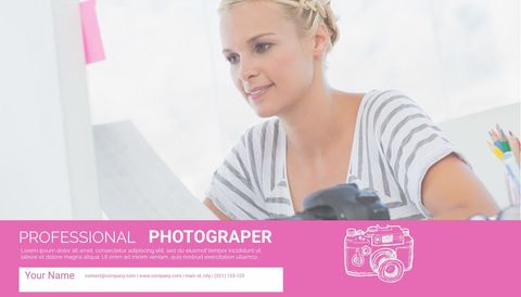 Professional Female Photographer Focused on Creative Work - Download Free Stock Templates Pikwizard.com