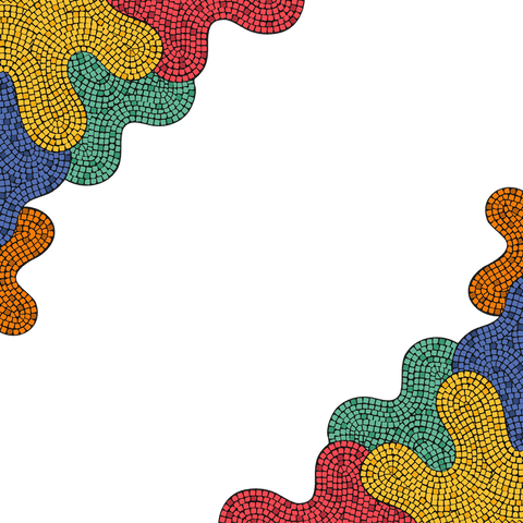 abstract mosaic wave shapes with copy space on transparent background - Download Free Stock Videos Pikwizard.com