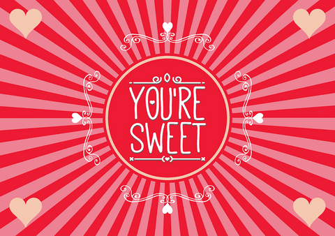 You're Sweet Valentine's Day Text on Transparent Background for Love and Romance - Download Free Stock Videos Pikwizard.com