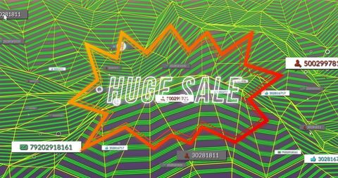 Huge Sale Promotion Over Digital Connections Network