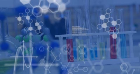laboratory innovation and chemical structure visualization - Download Free Stock Images Pikwizard.com