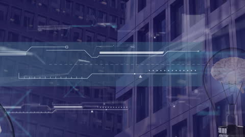 Digital Data Processing Over Urban Skyline