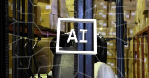 AI Overlay Optimizing Forklift Operations for Warehouse Logistics and Automated Inventory