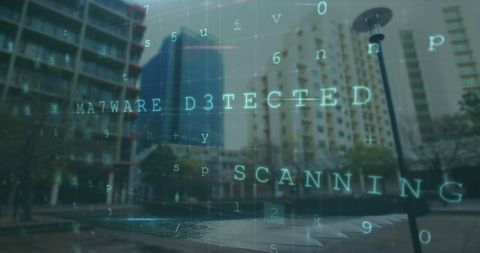 Digital Network Security Analysis Over Urban Landscape - Download Free Stock Images Pikwizard.com