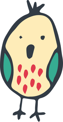 cute stylized bird illustration on transparent background - Download Free Stock Videos Pikwizard.com