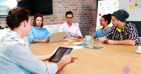 Diverse Team Brainstorming on Digital Transformation - Download Free Stock Images Pikwizard.com