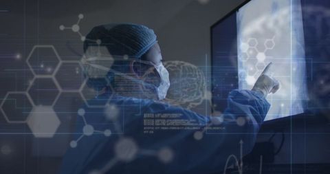 Futuristic Medicine: Surgeon Interacting with Digital Interface - Download Free Stock Images Pikwizard.com