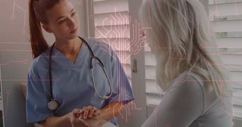 Compassionate Nursing Care with Support and Reassurance