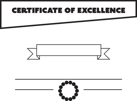 transparent template certificate of excellence vector design - Download Free Stock Videos Pikwizard.com