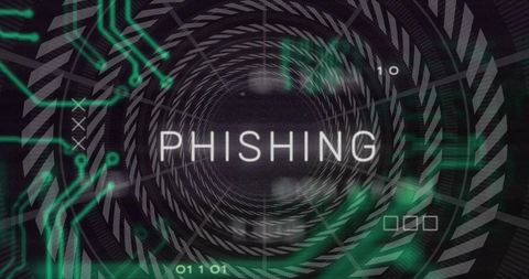 Phishing Warning Overlaid on Digital Data Background - Download Free Stock Images Pikwizard.com