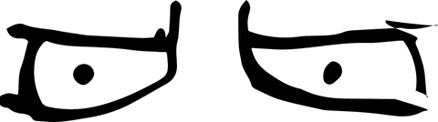 Abstract Eyes Design on Transparent Background