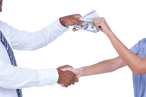 business handshake with cash exchange on transparent background - Download Free Stock Videos Pikwizard.com