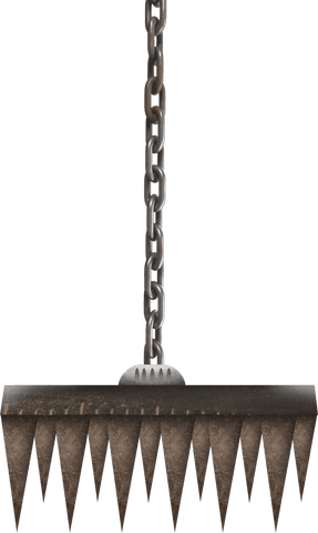 transparent hanging blade attached to metal chain - Download Free Stock Videos Pikwizard.com