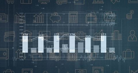 Financial Data Dashboard with Analytics and Economics Symbols