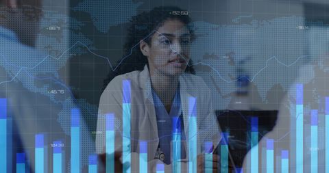 Medical Team Analyzing Global Health Data Trends - Download Free Stock Images Pikwizard.com