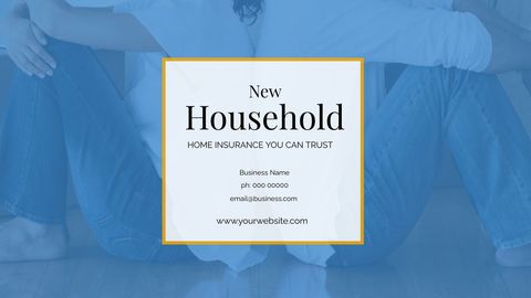 promotional home insurance banner emphasizing security and comfort - Download Free Stock Templates Pikwizard.com