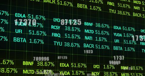 Digital Financial Data on LED Display - Download Free Stock Images Pikwizard.com