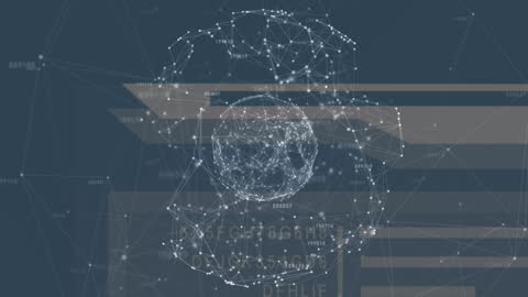 Global Network Connections Mock Data Illustration