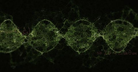 Fusion of DNA and Mathematics in Digital Art - Download Free Stock Images Pikwizard.com