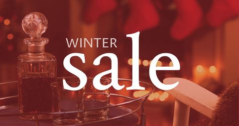 Festive Winter Sale Invitation with Cozy Holiday Decor - Download Free Stock Images Pikwizard.com