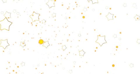 Falling Golden Stars on White Background - Download Free Stock Images Pikwizard.com