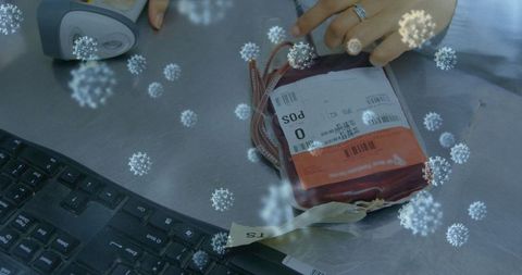 Blood donation with sterility and virus protection focus